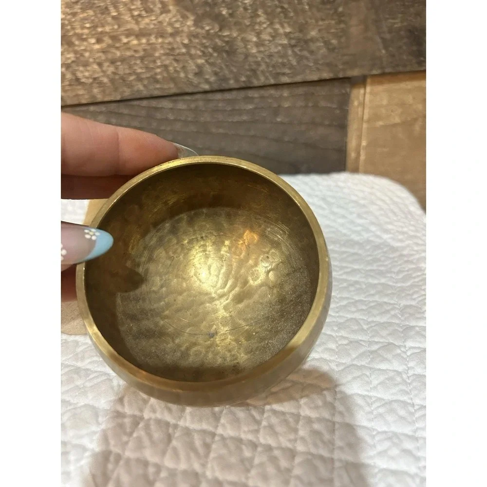 Brass Singing Bowl With Striker 4 Inches